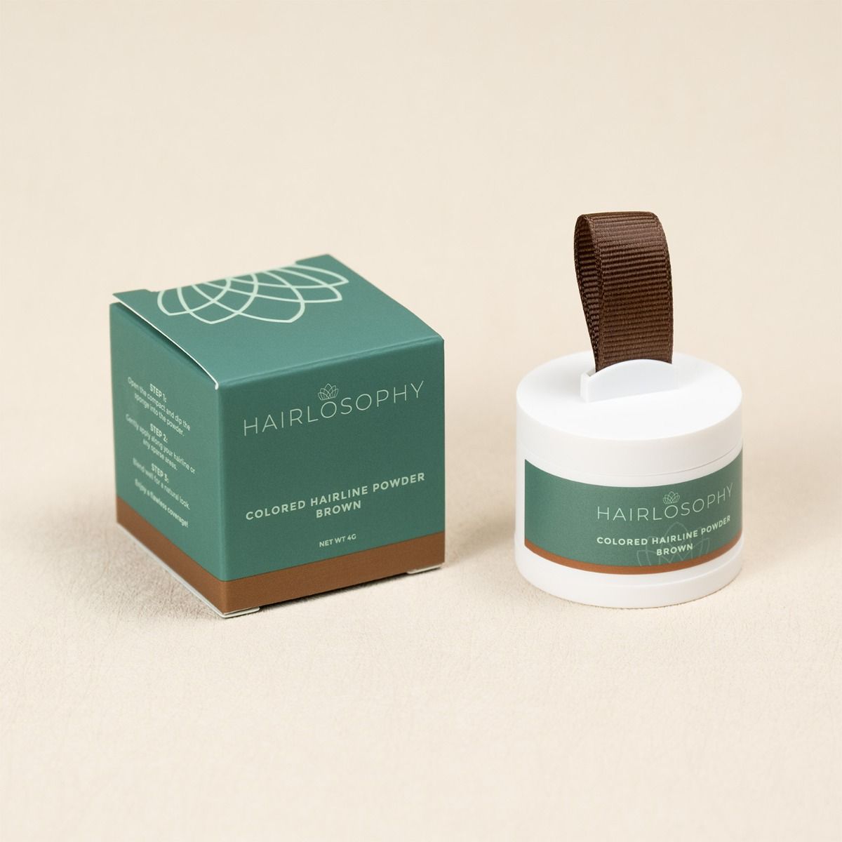Colored Hairline Powder brown compact
